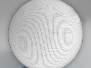 earth gravity map 3Dモデル