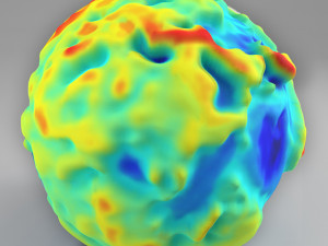 earth gravity map 3Dモデル