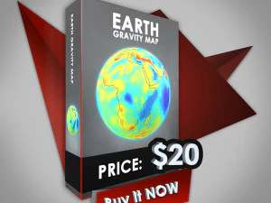 earth gravity map 3D Model
