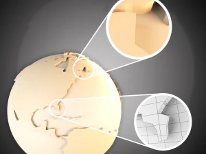 motion graphics earth globe 3D Model