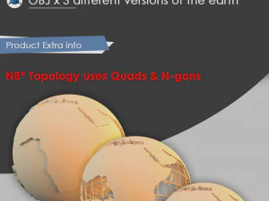 motion graphics earth globe 3D Model