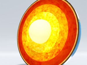 earth cross section 3D मॉडल