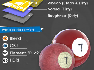billiard balls Modello 3D