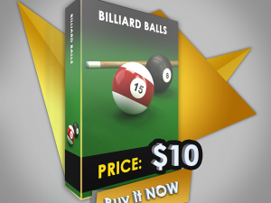 billiard balls Modello 3D