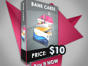 bank cards 3D Модель