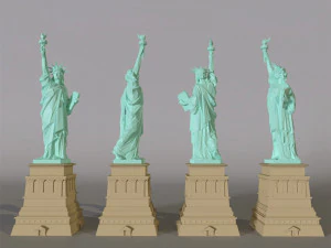statue of liberty - lowpoly 3D Model