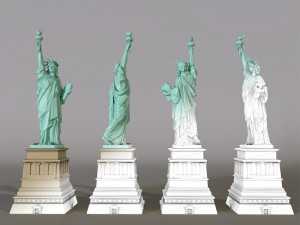 statue of liberty - lowpoly 3D Модель
