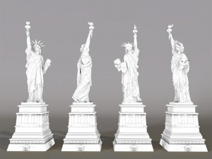 statue of liberty - lowpoly 3D Модель