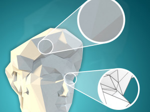 statue of david - lowpoly Modello 3D