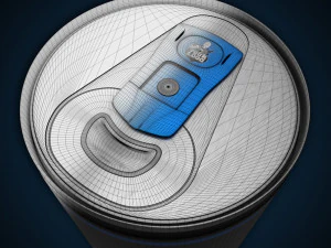 kaleng soda - sedang Model 3D