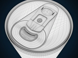 kaleng soda - sedang Model 3D