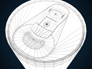 kaleng soda - sedang Model 3D
