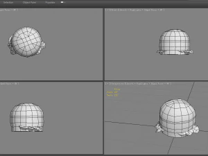 cartoon hamburger 3D Model