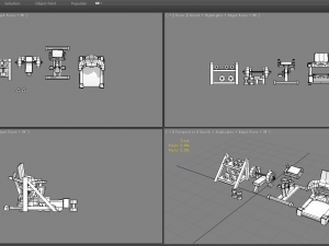 cartoon fitness equipment Modello 3D