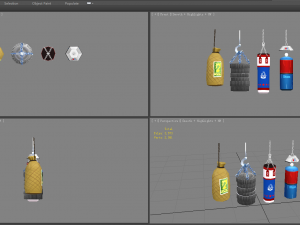 cartoon sandbags Modelo 3D