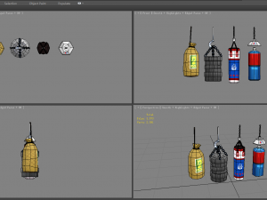 cartoon sandbags Modelo 3D