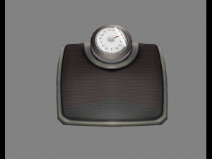 cartoon weight scale or bathroom scale 3D 모델