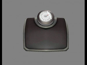 cartoon weight scale or bathroom scale 3D Model