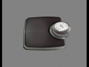 cartoon weight scale or bathroom scale 3D Model