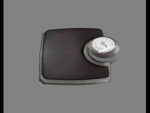 cartoon weight scale or bathroom scale 3D Model