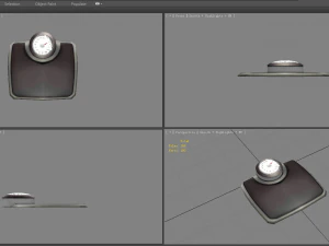 cartoon weight scale or bathroom scale 3D Model