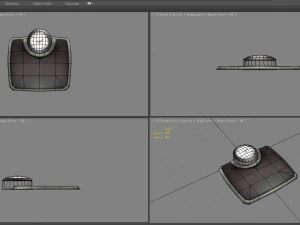 cartoon weight scale or bathroom scale 3D Model