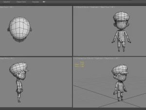 cartoon soldier 3D Model