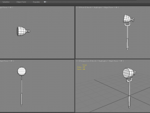 cartoon food - fork turkey leg 3D Модель