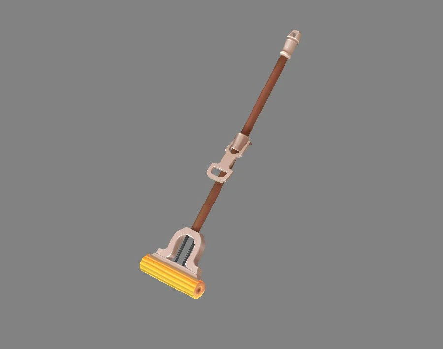 cartoon mop 3D Model .c4d .max .obj .3ds .fbx .stl .blend 