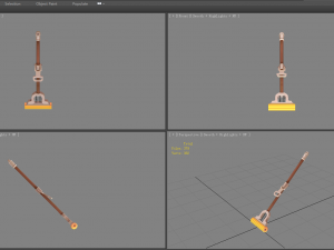 cartoon mop Model 3D