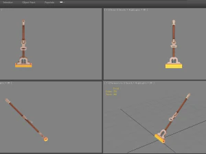cartoon mop 3D Model