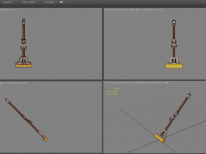 cartoon mop Model 3D