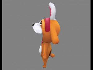 cartoon puppy doll costume 3D Model
