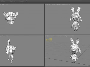 cartoon puppy doll costume 3D Model
