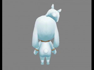cartoon bunny rabbit doll costume 3D 모델