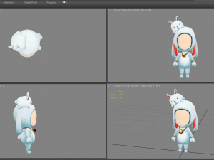 cartoon bunny rabbit doll costume 3D 모델
