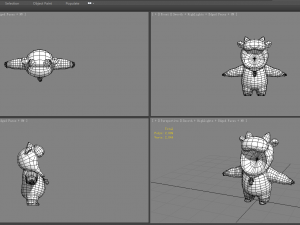 cartoon cow costume Modelo 3D