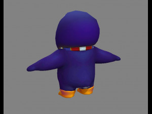 cartoon penguin costume 3D 모델