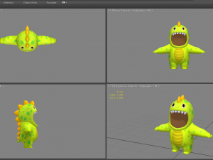 cartoon dinosaur costume Model 3D