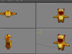 cartoon tiger costume 3D Model