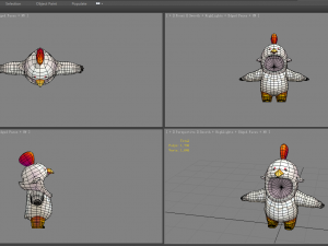 cartoon chick costume Modelo 3D