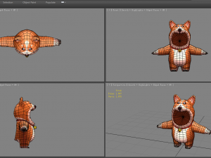 cartoon puppy costume 3D Model