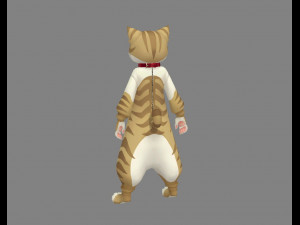 cartoon cat costume Modelo 3D