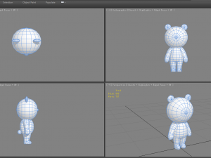 cartoon panda clothing - men Modello 3D