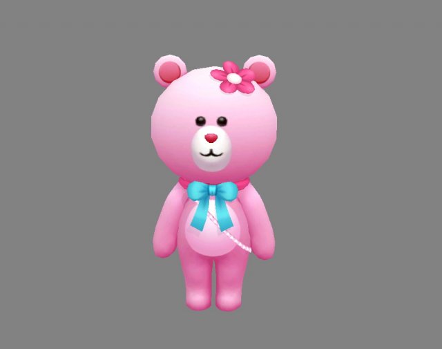 cartoon panda clothing - woman 3D Model .c4d .max .obj .3ds .fbx .stl .blend
