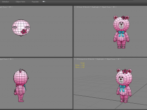 cartoon panda clothing - woman 3D Model