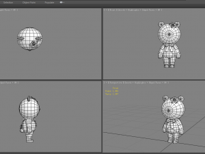 cartoon panda clothing - woman 3D Model