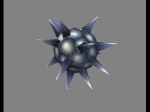 cartoon nail ball - rivet 3D Model
