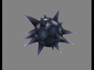 cartoon nail ball - rivet 3D Model