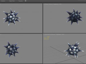 cartoon nail ball - rivet 3D Model
